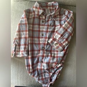 Carter’s 9M plaid long sleeve button down